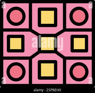 Brettspiel Vektor Icon Design Illustration Stock Vektor