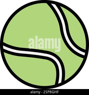 Tennisball Vektor Icon Design Illustration Stock Vektor