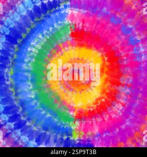 Psychedelisch gefärbtes abstraktes Krawattenfarbhintergrund-Design Stock Vektor