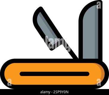 Schweizer Armeemesser Vektor Icon Design Illustration Stock Vektor