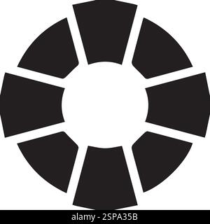 Lebendige Glyphe Symbol Illustration Vektor Stock Vektor