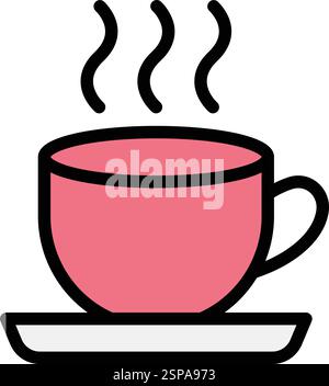 Design-Illustration Des Kaffeevektor-Symbols Stock Vektor
