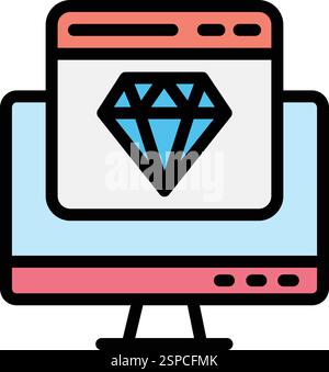 Illustration Des Diamantvektors Stock Vektor