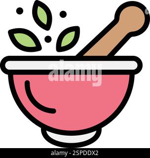 Mörtel Vektor-Symbol Design-Illustration Stock Vektor