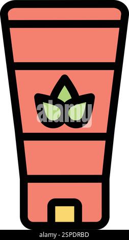 Organisches Produkt Vektor-Symbol Design Illustration Stock Vektor