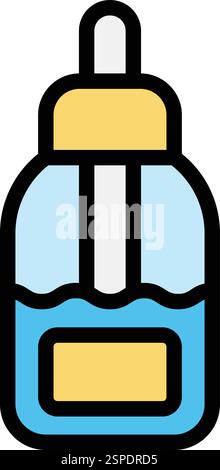 Organic Oil Vector Icon Design Illustration Stock Vektor