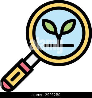 ECO-Suche Vektorsymbol Design Illustration Stock Vektor