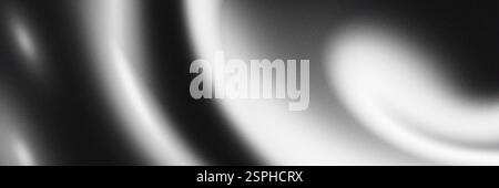 Abstrakter schwarz-weißer Hintergrund mit einer körnigen Textur. Stockfoto