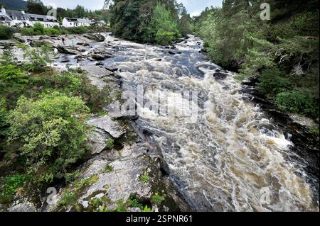 river dochart, fließt durch Killin, perthshire, schottland Stockfoto