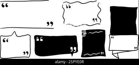 Angebotsfeld / Dialogfeld Illustrationssatz Stock Vektor