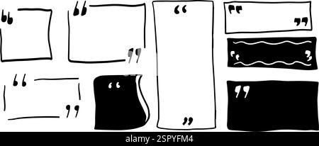 Angebotsfeld / Dialogfeld Illustrationssatz Stock Vektor