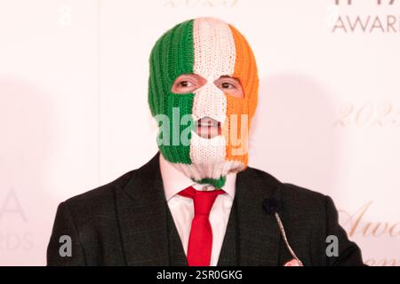 Dublin, Irland – 14. Februar 2025 – Kniescheibe auf dem roten Teppich vor den 22. Irischen Film & Television Academy IFTA Awards im Dublin Royal Convention Centre. Quelle: Liam Murphy/Alamy Live News Stockfoto