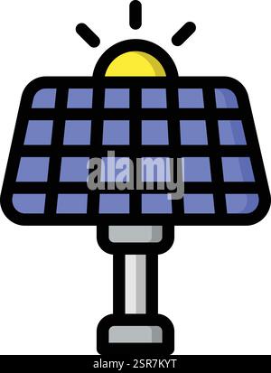Solar Panel Vektor Symbol Design Illustration Stock Vektor