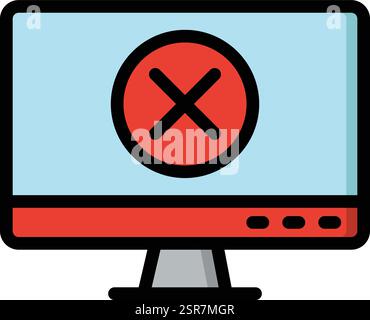 Verbotsvektor-Symbol-Designillustration Stock Vektor