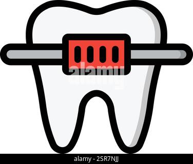 Klammern Vektorsymbol Konstruktionsabbildung Stock Vektor