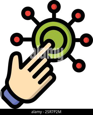 Illustration Des Interaktionsvektorsymbols Stock Vektor