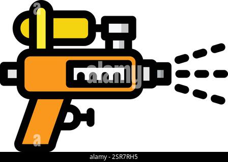 Wasserpistole Vektor Symbol Design Illustration Stock Vektor