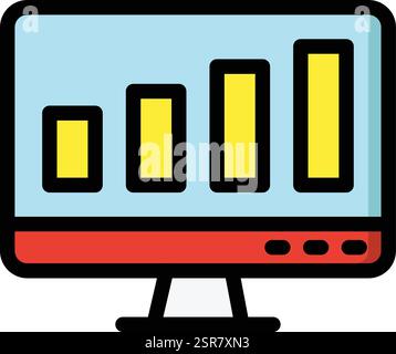 Statistik Vektorsymbol Konstruktionsabbildung Stock Vektor