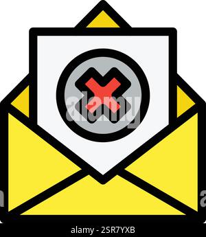 Vektorsymbol-Entwurfsdarstellung Löschen Stock Vektor