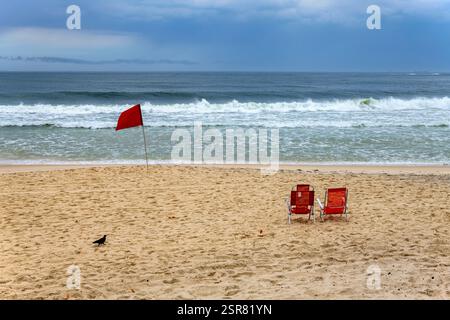 Copacabana Strand in Rio De Janeiro Stockfoto
