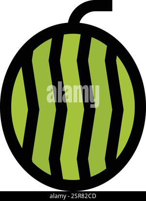 Wassermelone Vektor Symbol Design Illustration Stock Vektor