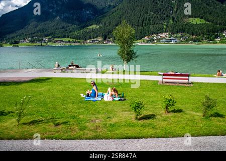 Beautiful Achensee lake on sunny summer day, Tirol, Austria Stockfoto