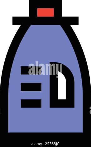 Stoffweichmacher Vektor-Symbol Design-Illustration Stock Vektor