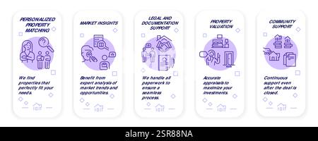 Immobilien Icons Set Stock Vektor