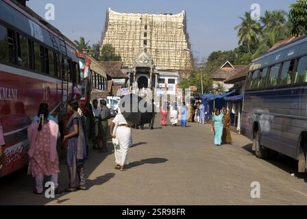 Padmanabha Tempel in Trivandrum, Kerala, Indien, Asien Stockfoto