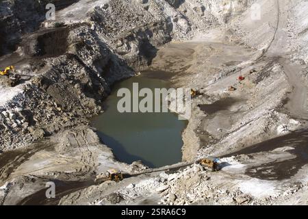 Übersicht über die Kohlemine in Jharkhand, Indien, Asien Stockfoto