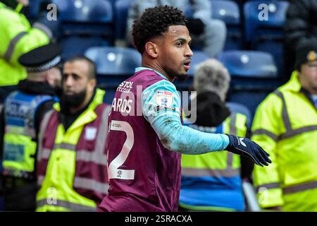 Deepdale, Preston, Großbritannien. Februar 2025. EFL Championship Football, Preston North End gegen Burnley; Marcus Edwards von Burnley Credit: Action Plus Sports/Alamy Live News Stockfoto