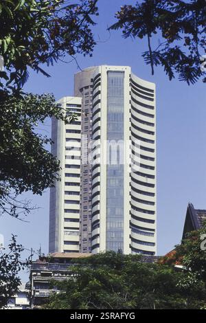 Außenansicht von der Börse, Fort, Mumbai, Indien, Asien Stockfoto