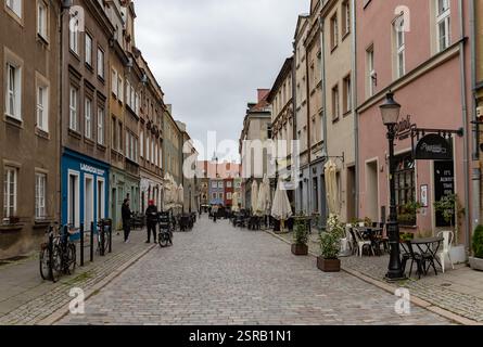 Ein Bild der Wozna-Straße in Posen. Stockfoto