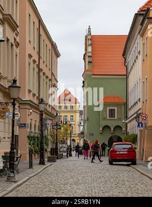 Ein Bild der Swietoslawska-Straße in Posen. Stockfoto