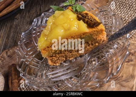 Glutenfrei Vegan Karottenkuchen Stockfoto