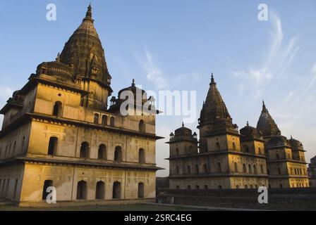 Cenotaphs, Orchha, Madhya Pradesh, Indien, Asien Stockfoto