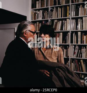 Derrick, ZDF Krimi-Serie, 1983, Regie: Günter Gräwert, Folge: Die kleine Ahrens, Szene: Hans Caninenberg, Renate große Stockfoto