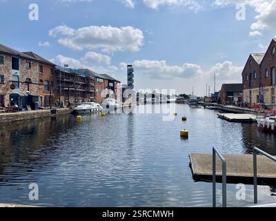 Das Exeter Canal Basin, Exeter Quayside, Exeter Stockfoto