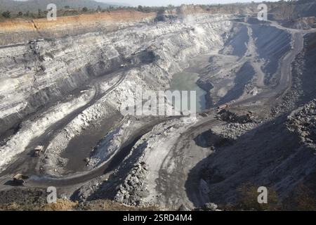 Übersicht über die Kohlemine in Jharkhand, Indien, Asien Stockfoto