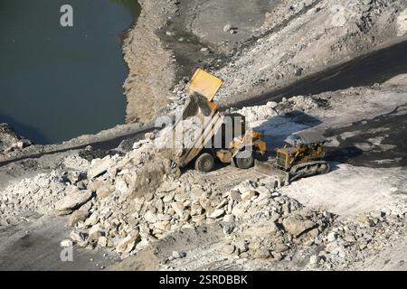 Übersicht über die Kohlemine in Jharkhand, Indien, Asien Stockfoto