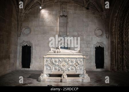 Grab von Vasco da Gama, Kloster Jerónimos, Lissabon, Portugal Stockfoto