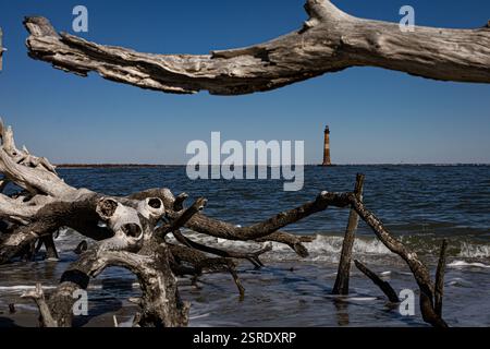 Morris Island Lighthouse Stockfoto