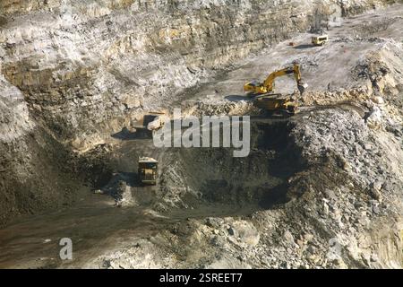 Übersicht über die Kohlemine in Jharkhand, Indien, Asien Stockfoto
