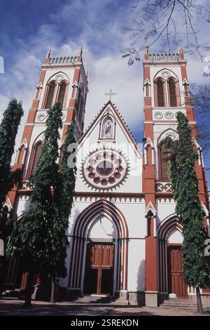 Herz-jesu-Kirche in Pondicherry, Indien Stockfoto