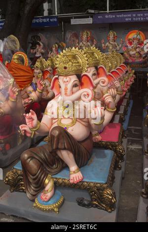 Idole von Lord Ganesha für verkaufen, Pune, Maharashtra, Indien, Asien Stockfoto
