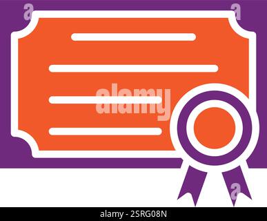 Illustration Des Zertifikatvektorsymbols Stock Vektor