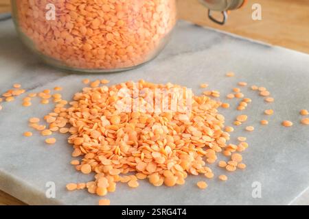 Rote Linsen Stockfoto
