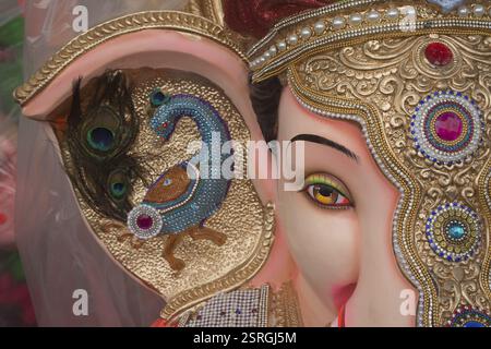 Idole von Ganesha für verkaufen, Pune, Maharashtra, Indien, Asien Stockfoto