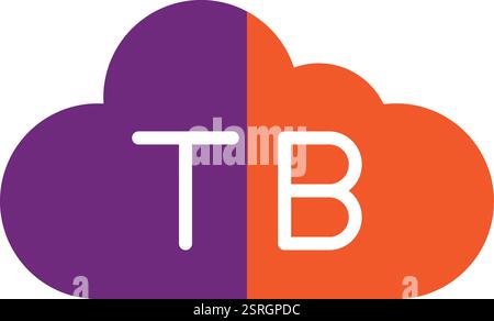 TB Cloud Vector Symbol Design Illustration Stock Vektor