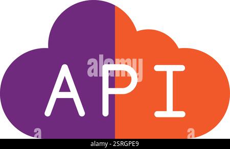Api-Vektor-Symbol-Entwurfsdarstellung Stock Vektor